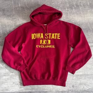 Iowa State Cyclones Red Hoodie Adult Small Hooded Sweatshirt NCAA Collegiate